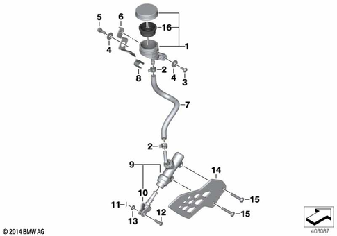 Brake Master Cylinder for 2012 BMW-Motorrad S 1000 RR #0