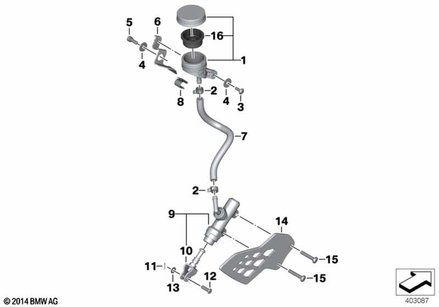 32727722869 - Brakes: Expansion Tank -  for BMW-Motorrad Image