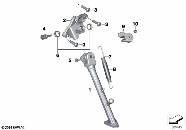 46538543359 - Frame and Mounting Parts: Side Stand -  for BMW-Motorrad Image image