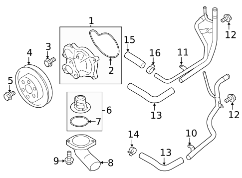 Water Pump for 2019 Subaru BRZ #0