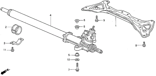 P.S. Gear Box for 1992 Acura Vigor #0