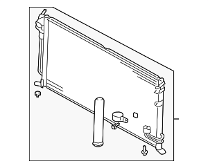 MZ690932 - : Advantage Select™ Condenser,3.8L for Mitsubishi: Endeavor Image