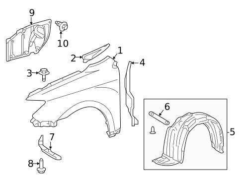 Fender & Components for 2015 Scion tC #0