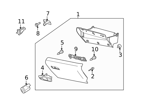 Glove Box for 2018 Lincoln MKT #0