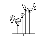 3C1898001A - HVAC: Lever Assembly for Volkswagen Image