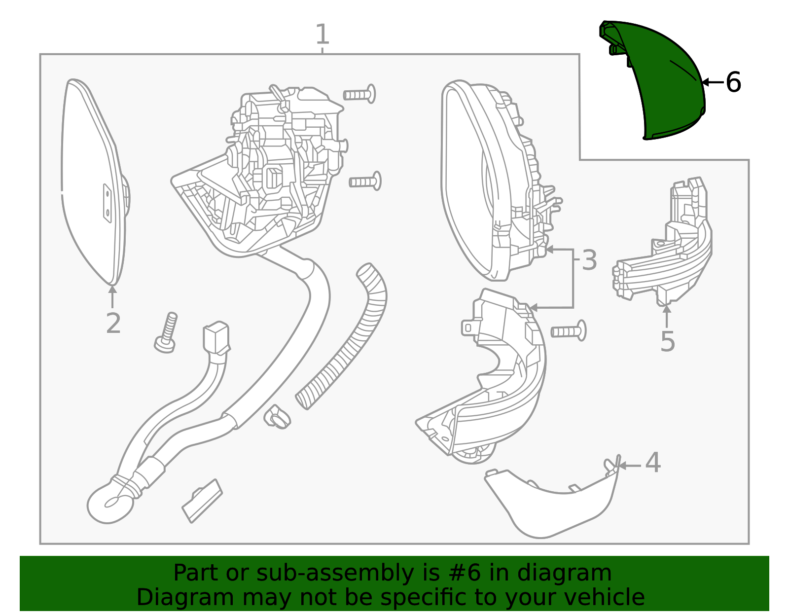 76251-3W0-A11ZF - 2023-2024 Honda - Mirror Cover (Left) NH731P