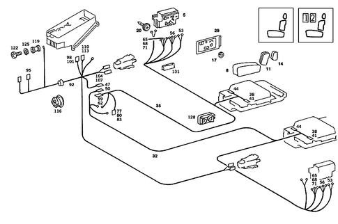 Electric Seat Adjuster for 1989 Mercedes-Benz 190 E #1
