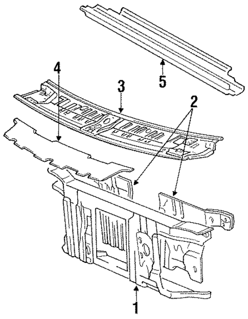 Cowl for 1994 Toyota Previa #0