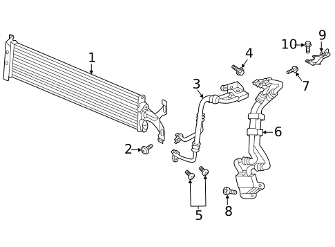 Trans Oil Cooler for 2020 Volkswagen Atlas Cross Sport #2