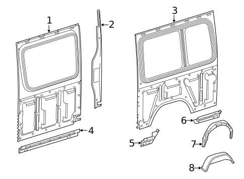 Inner Structure & Rails for 2018 Mercedes-Benz Sprinter 2500 #0