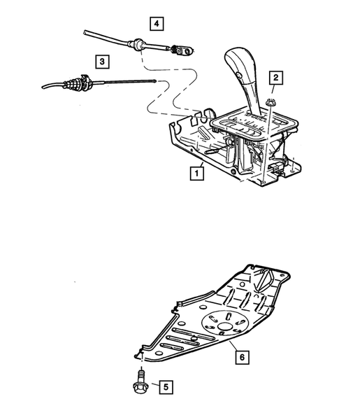 Gearshift Controls for 2004 Jeep Grand Cherokee #0