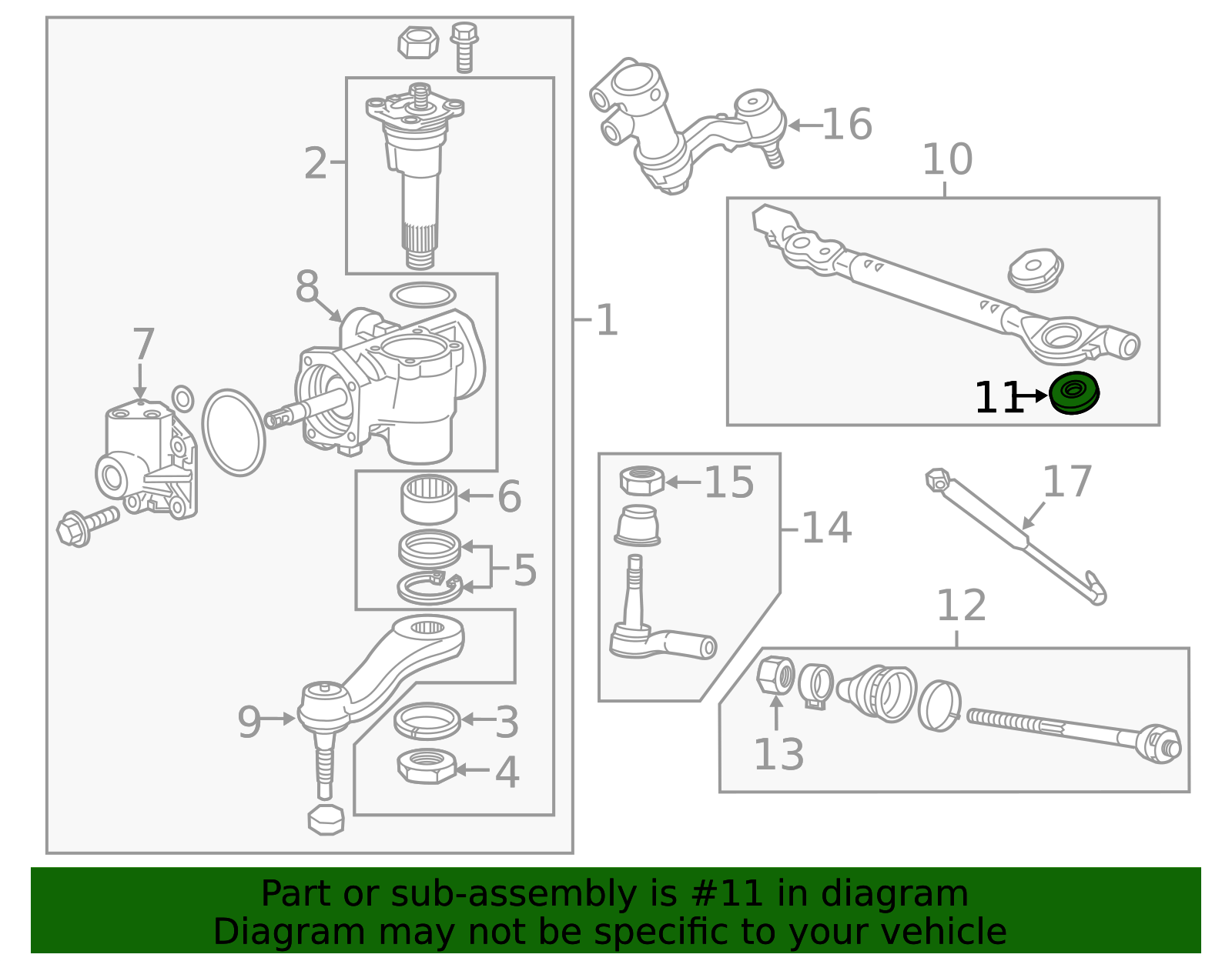 22754875 - Center Link Spacer 2011-2026 GM | Chevrolet Parts Canada