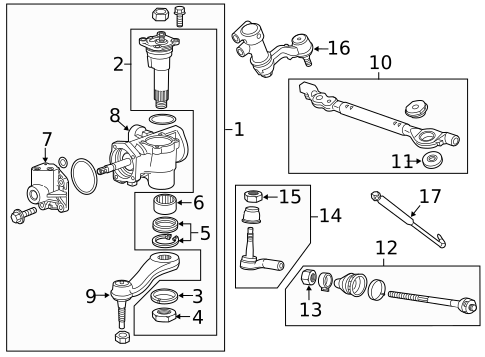 Steering Gear & Linkage for 2014 GMC Sierra 2500 HD #0