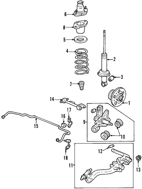 Rear Suspension for 2003 Acura RSX #0