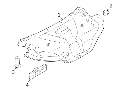 INTERIOR TRIM - TRUNK for 2014 INFINITI Q60 #1