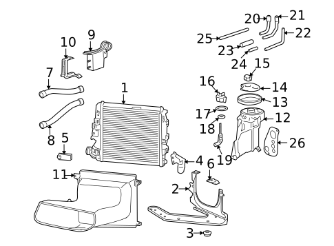 Radiator & Components for 2008 Porsche Boxster #0