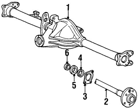 Axle Housing for 1992 Volvo 940 #0