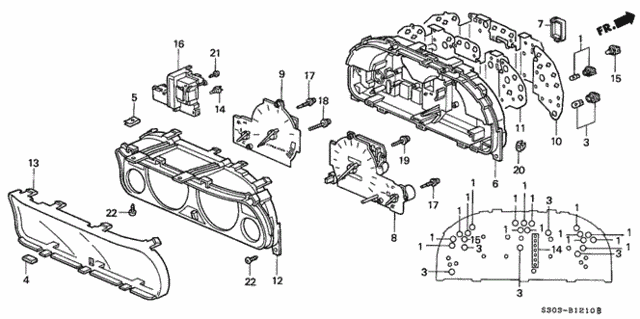 Meter Components (Nippon Seiki) for 1997 Honda Prelude #0