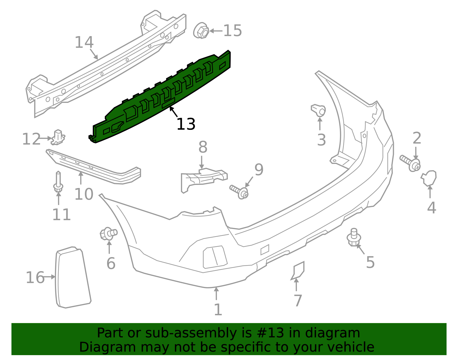 2015-2019 Subaru Outback Energy Absorber 57705AL10A | Subaru Parts Store