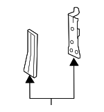 68170JG00A - Body: Reinforced Bracket for Nissan Image