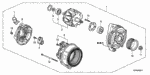 31101RCBY01 - Engine: ROTOR ASSY. for Honda Image