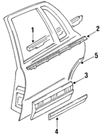 25558870 - Body: Belt Weather-strip for GM Image
