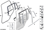 51227300249 - : Door Weatherstrip Rear for BMW Image