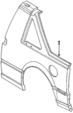 7811284M30 - Body: Outer Panel for Nissan: Pulsar NX Image
