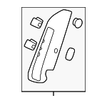 84142T49A01ZA - Body: Bolster for Acura Image
