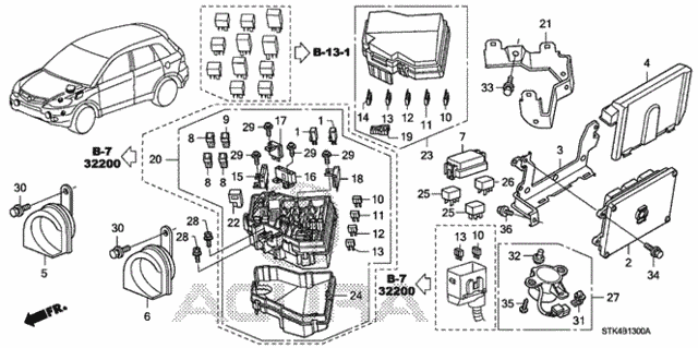 Control Unit (Engine Room) (1) for 2008 Acura RDX #0