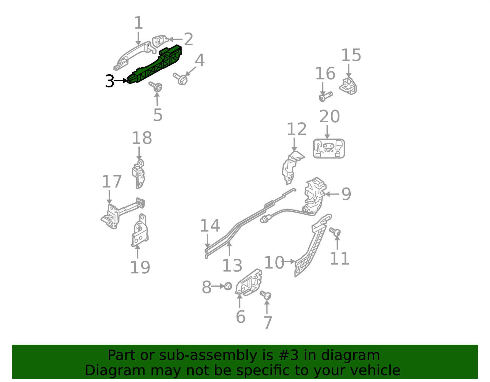 Handle Base 83655-2F000 | Kia Parts Online