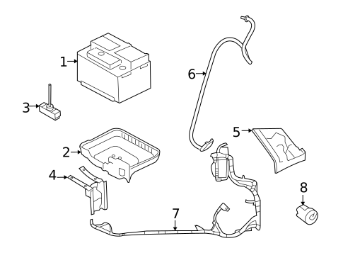 Battery for 2008 Mercury Mariner #1