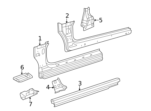 Rocker for 2010 Chrysler Sebring #0