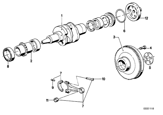 11211336439 - : Crankshaft for BMW-Motorrad Image