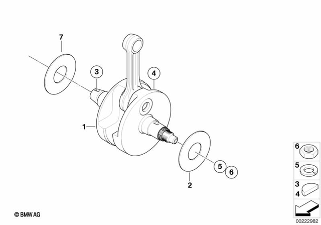 11212343055 - Engine: Shim - 48X67X1 for BMW-Motorrad Image