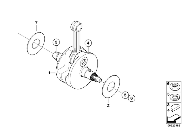21217700172 - : Woodruff Key for BMW-Motorrad Image