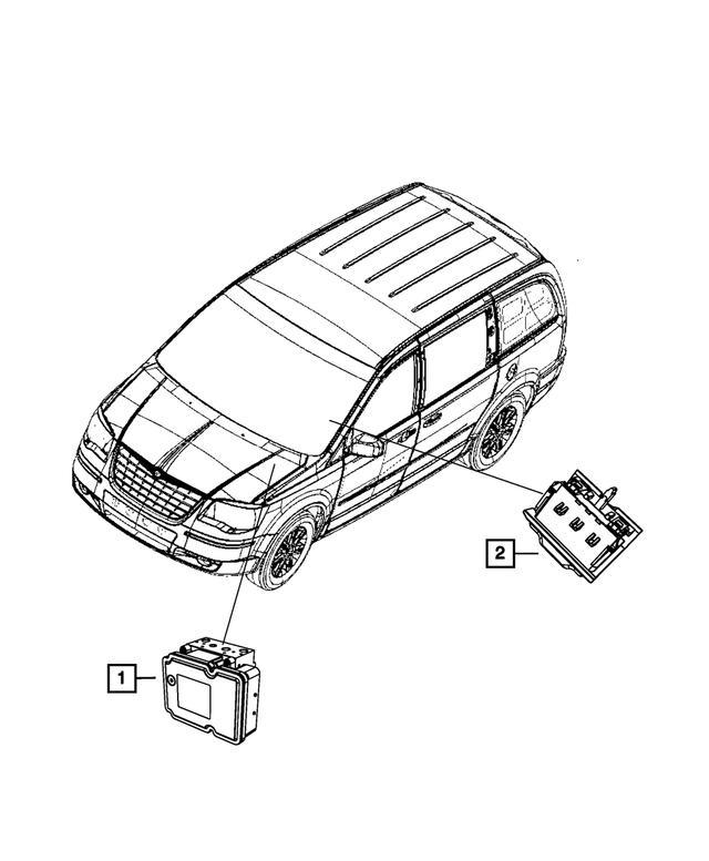 68214374AA - Electrical: Anti-lock Brake System Module for Mopar Image