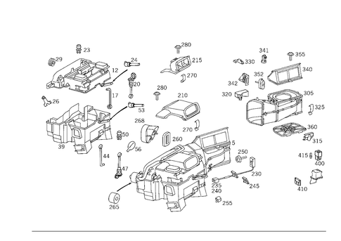 Heater Case with Blower for 1997 Mercedes-Benz C230 #0