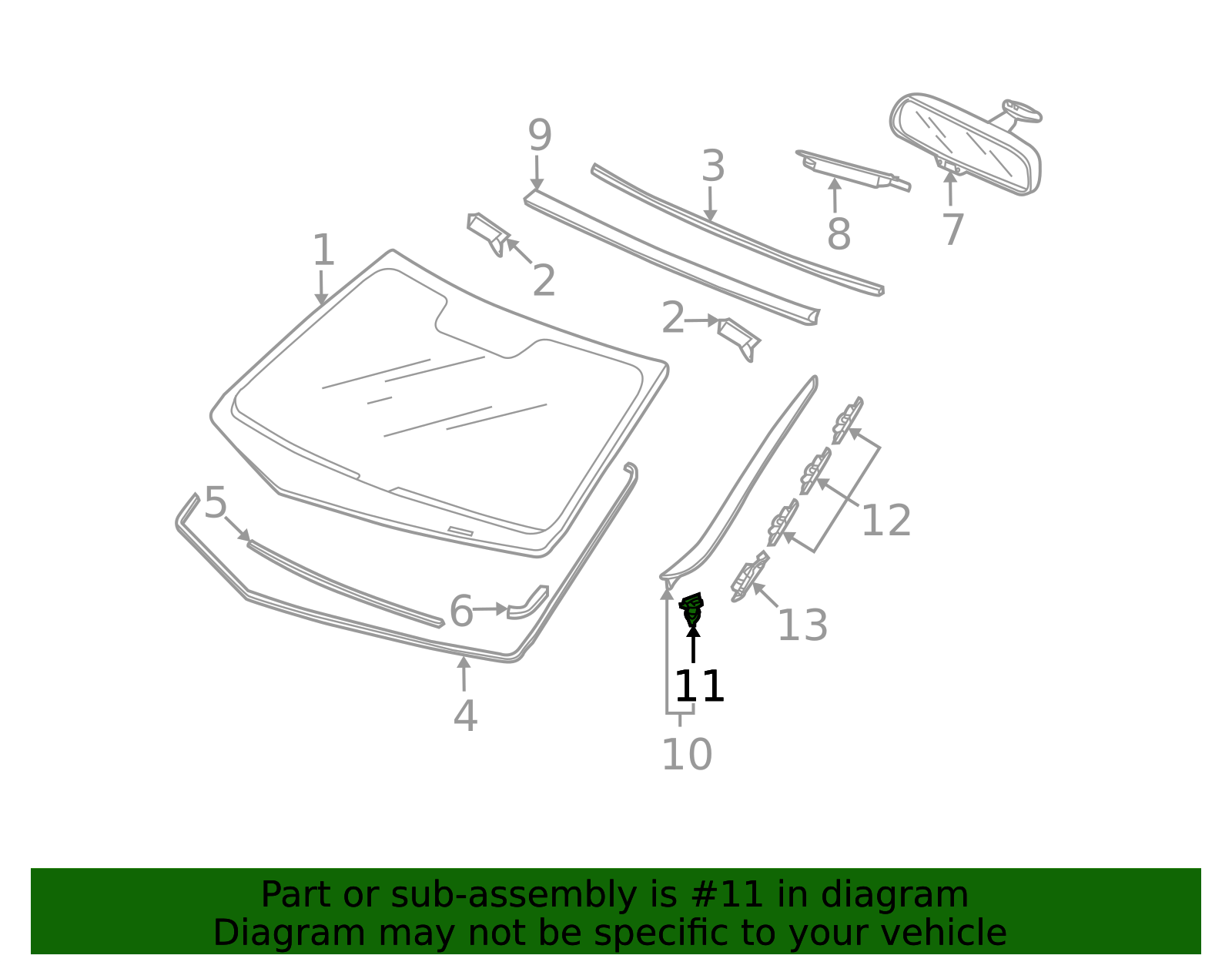 2009-2014 Acura TSX Windshield Molding Clip 73163-TL0-E01 | Acura Parts ...