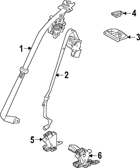 Rear Seat Belts for 2025 Lexus NX350h #0