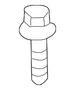 90119A0062 - Body: Fender Bolt for Lexus: ES350, GS300, GS350, GS430, GS450h, GS460, IS F, IS250, IS300, IS350, LX570, RX330 Image