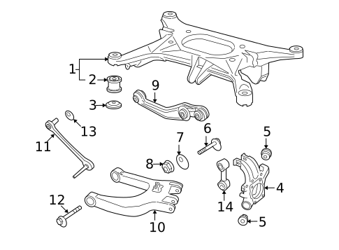 Rear Suspension for 2015 Volkswagen Golf #22