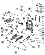 1RX05XDVAA - Interior Trim: Front Seat Back Panel for Mopar Image