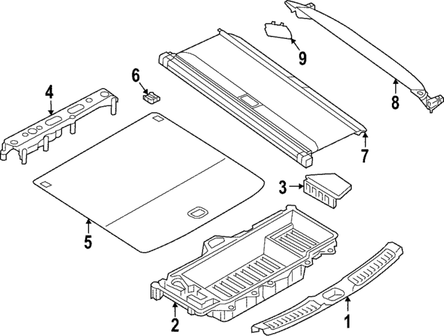 849N05NJ0A - Body: Cover Mount Panel Cap for INFINITI: QX55 Image
