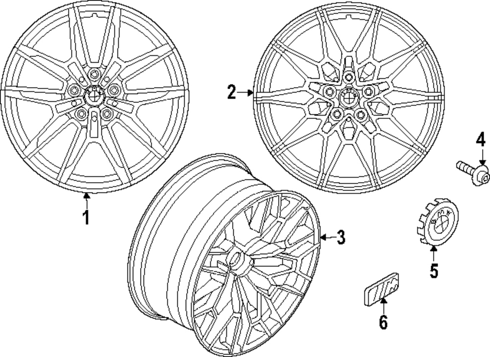 お纏め４点 866  910   1032   1054 Genuine BMW - 36108093988 - Y-spoke 788M - 19