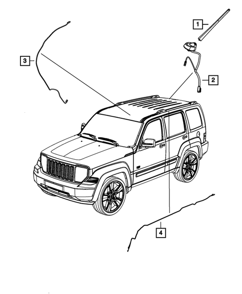Radio, Antenna, Speakers, DVD, and Video systems for 2012 Jeep Liberty #2