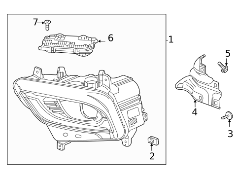 Headlamp Components for 2022 Buick Enclave #0