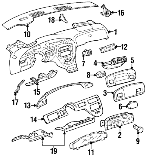 Controls for 1996 Pontiac Bonneville #0