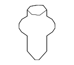 8659028000 - Body: Sight Shield Retainer for Kia: Amanti, Borrego, Cadenza, EV6, Forte, Forte Koup, Forte5, K5, K900, Niro, Optima, Rio, Rio5, Rondo, Sedona, Sorento, Soul, Soul EV, Spectra, Spectra5, Sportage, Telluride Image