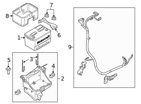 Battery & Related Components for 1998 Ford E-250 Econoline #6